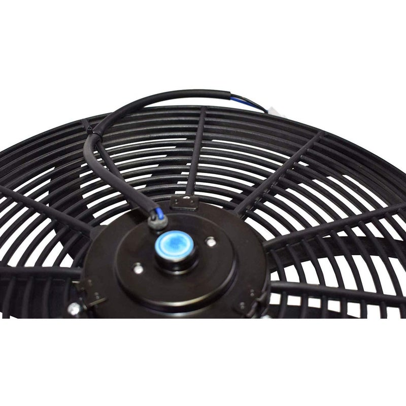 A-Team Performance Universal 16 in Electric Radiator Fan Assembly Kit - 12V, 16 in Diameter - 3.26 in Thickness - Push & Pull S-Blade Reversible Design & 3000 CFM High-Flow Electric Cooling Fan Kit - Image 5